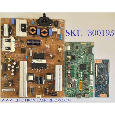 KIT DE TARJETAS PARA TV LG / MAIN EBT62841558 / EAX65391005(1.0) / FUENTE EAY63072101 / LGP55-14PL2 / T-CON 5555T16C02 / 55T16-C05 / PANEL T550HVF04.2 / MODELO 55LB5900-UV.BUSDLJR